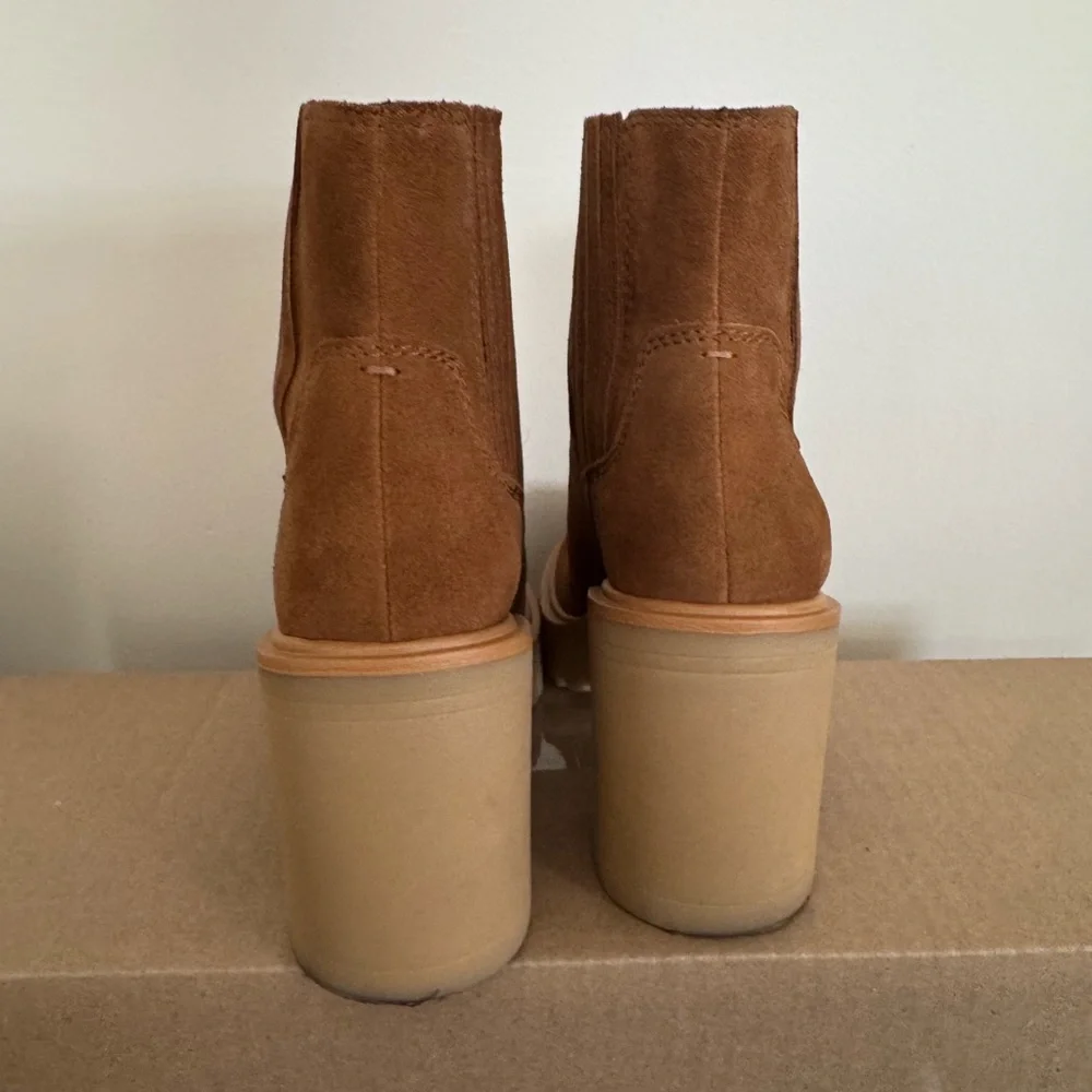 Dolce Vita Brown Suede Heeled Boots - Caster Waterproof - Picture 4 of 7